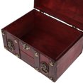 thumbnail image 2 of Shisuyan Wooden Storage Box Jewelry Chest Vintage Trinket Box Keepsakes Chest with Lid Treasure Box, 2 of 8