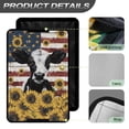 thumbnail image 4 of Yuyamidu Cow RV Door Shade Window Cover American Falg RV Door Window UV Protection Cover Sunflower Side Door Window Shade Cover Camper Door Windows Sunshade, 4 of 7