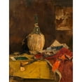 thumbnail image 2 of Fritz Rojka 20x24 Black Ornate Framed Double Matted Museum Art Print Titled: Still Life with Chiant Pouring Bottle (Before 1935), 2 of 5