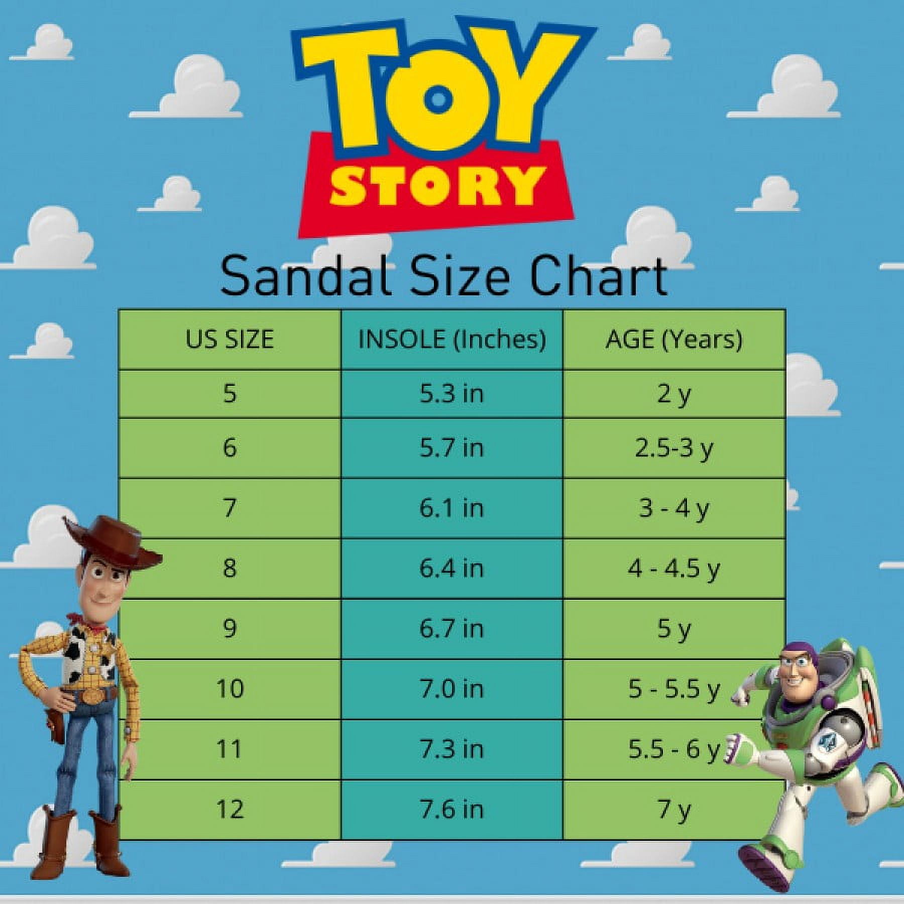 Disney Pixar Toy Story Hook & Loop Boys Toddler Closed Toe Sport Sandals - Navy/Lime, 9