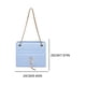 thumbnail image 2 of Bolso Mano Cuadrado para Mujer Piel Sintética Con Correa Cadena Color Sólido, 2 of 7