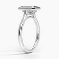 thumbnail image 3 of Silvago Jewelry 2.08 Ct Emerald Cut Excellent Moissanite Rings - 14K White Gold Plated Rings - Charming One Stone Engagement Wedding Rings - Engagement Moissanite Ring for Her - Great for Parties, 3 of 5