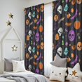 thumbnail image 5 of Blackout Kids Curtains,Halloween Skull Pumpkin Pattern Childrens Insulated Curtains Set Of 2,Bedroom Essentials,Toddler Room Decor 52"x84", 5 of 5