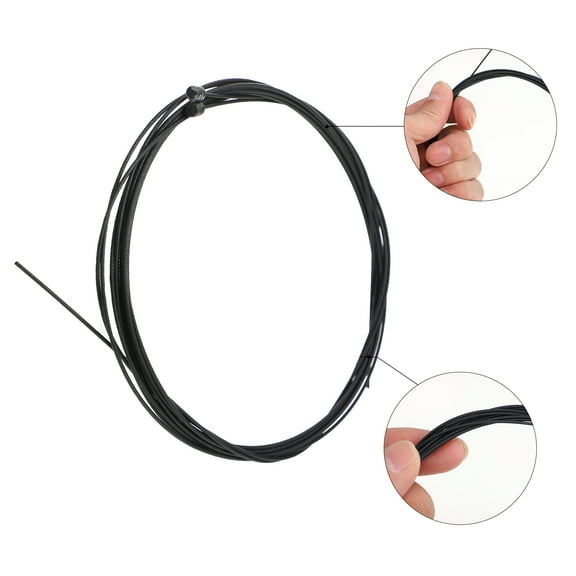 Raindrops Bicycle Brake Cables 2Pcs Black 170Cm Rear 110Cm Front for Riding PTFE Coated