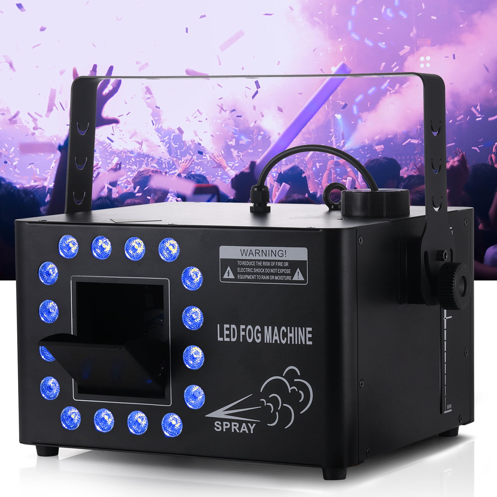 AC110-130V 1500W Low Profile Hazer Haze Smoke Machine DMX Theater DJ Party Stage Effect for Wedding Scene