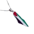 thumbnail image 1 of Collares colgantes con la bandera de Palestina en acero inoxidable para mujeres y hombres, cadena de color dorado, gargantilla con el mapa de Palestina, regalos de joyería, acero, 1 of 5