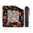 thumbnail image 2 of Mahjong Mat - Halloween Trim | Non-Slip Rubber Gaming Mat & Noise Reducer | for Mahjong Tiles, Poker, Cards, Dominoes, Board Games | 31.5x31.5 Inch, 2 of 8