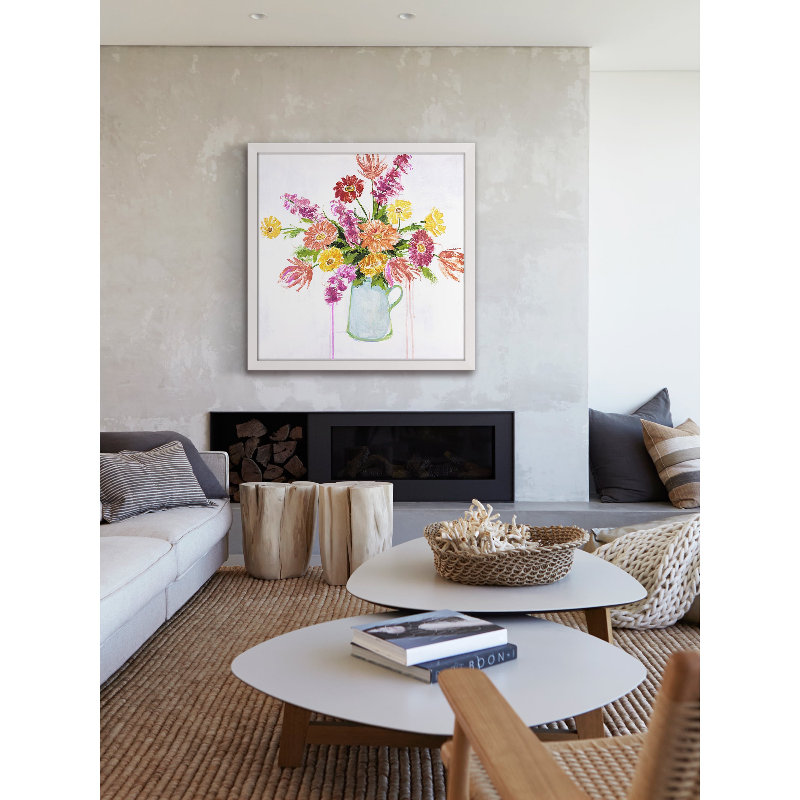 Marmont Hill - "Garden Bloom I" by Julie Joy Framed Painting Print