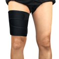 thumbnail image 3 of Nikou Ajustable Muslo Brace Soporte Muslo Envoltura Parte Superior De Las Piernas Mangas - para Hombres Mujeres (Negro-M) Nikou moderno, 3 of 7