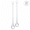 6.3inch Teardrop, variant on 20 Count 4-Inch Clear Glass Teardrop Ornaments for Christmas Tree, Chandelier, and Xmas Raindrop Centerpiece Decor