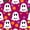 Magenta, variant on Feelyou Cartoon Ghost Boo Twin Quilt Set, Cute Polka Dot Twin Coverlet Set, Pink White, 2 Pieces, 1 Comforter and 1 Pillowcase