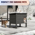 thumbnail image 5 of Bifanuo Outdoor Cat House Weatherproof, Insulated Feral Cat Shelter for Outdoor Indoor, Outside Cat House with Heating Pad for Winter,Secure Escape Doors for Cats, 5 of 11
