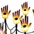 thumbnail image 6 of 10 Pack Halloween Skeleton Hand Stake Lights, 11 X 8 Inch Spooky Halloween Decorations, Solar Powered Outdoor Waterproof Led Path Lights for Yard Garden Lawn Halloween Decor, 6 of 6