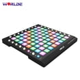 thumbnail image 1 of WORLDE WORLDE ORCA PAD64-A Pro MIDI Pad Controller with 128MB Sound Module, RGB Backlit Pads, USB Connectivity, and Plug-and-Play Functionality for Windows, Mac, Android, and iOS., 1 of 6