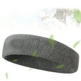 thumbnail image 3 of YESTUNE Sweatband Cotton Sports Headbands Terry Cloth Moisture Wicking Athletic Headband, 3 of 13