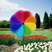 Garden Pinwheels, 4 Pack Reflective Windmill Decorations with Bird Scaring Design and Easy Assembly, Outdoor Yard Decor for Patio Garden Balcony Flower Bed Vegetable Garden