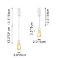 thumbnail image 4 of FSLiving Adjustable Height J Type Track Lighting Matte White Industrial Style, Smart Edison Bulbs, 2200K-6500K Track Mount Rustic Cottage Style with Timer Decorate for Dinning Table Top DIY, 4 of 8