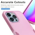 thumbnail image 4 of Xhy iPhone 14 Pro Max Case with Screen and Lens Protector Double Layer Rugged Drop Resistant Military Grade Full Body Protection TPU Durable Detachable for iPhone 14 Pro Max 6.7 inch 2022 Phone - Pink, 4 of 9