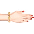 thumbnail image 4 of Efulgenz Indian Bangle Set for Women Antique Traditional Bracelet Jewelry Kundan Bangle Wedding Bridal Jewelry (2 Pcs) Size-2.6, 4 of 5