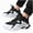 L101-White, variant on CAUYDY Little Kids Boys Girls Breathable Mesh Basketball Shoes Non Slip Lace Up Outdoor Sports Sneakers Graffiti Style Athletic Shoes for Youth(L101-Red,11.5)