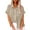 Brown Shirts, variant on HAPIMO Women's Fashion Shirts Lapel Collar T-shirt Button Down Pocket Clothes for Girls Comfy Casual Blouses Solid Color Print Tops Short Sleeve Tees Orange M s