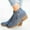 Blue, variant on UTTOASFAY Women's Boots Clearance,Women Shoes Solid Color Casual Minimalistic Mid Heel Pointed Side Zip Ankle Boots Flash Picks