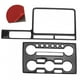 thumbnail image 4 of Decoración de fibra de carbono, 2 piezas/juego de cubierta de panel de tablero de instrumentos de decoración interior de automóvil central de fibra de carbono ultra sensible, 4 of 9