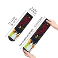thumbnail image 2 of Salouo Merry Christmas Elk Pattern Unisex Middle Tube Socks,Middle-Finger Knee High Socks Over The Calf Tube Stocking Crew Stockings for Women and Men Tube Socks, 2 of 8