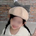 thumbnail image 5 of Girls Winter Beret Hat Beret Beanie Bowknot Decorated, 5 of 5