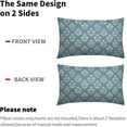 thumbnail image 4 of Spring Floral Easter Block Print Pillow Covers 18x18 Inch Set of 2, Pink Yellow Blue Purple Flower Holiday Decorative Throw Pillowcases Outdoor Farmhouse Cushion Covers Sofa Couch Bed Decor, 4 of 6