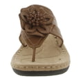 thumbnail image 2 of Cliffs by White Mountain Womens Carnation Faux Leather Slide On Thong Sandals, 2 of 2