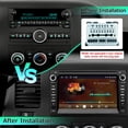 thumbnail image 2 of Radio de coche estéreo ASENAGO compatible con Chevy Silverado Tahoe GMC Sierra Yukon 2007-2013 2G+64G Android 13, 2 of 7