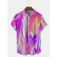 thumbnail image 4 of Camisa hawaiana de verano para hombre, estampado de líneas 3D, vacaciones, Harajuku, manga corta, Y2K, camisetas, ropa, blusa de gran tamaño, camisa informal, 4 of 4