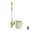Green, variant on SharkTRUE Cute Toilet Brush,Flexible Toilet Bowl Brush with Hard Bristles,Wall-Mounted Brush Handle,Standing Cleaning with Long Toilet