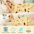 thumbnail image 6 of Funny Round Corn Tortilla Blanket Soft Throw Blanket for Bed Fleece Sofa Plaid Plush Bedspreads Winter Warm Flannel Wrap Blanket, 6 of 10