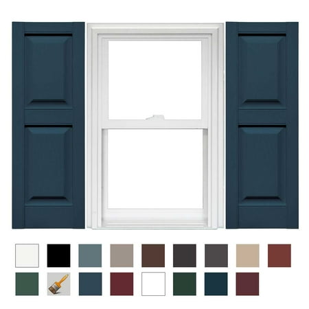 Mid America Raised Panel Shutters 14 3/4 Inch Width (1 Pair)