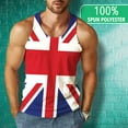 thumbnail image 3 of British Flag Union Jack All Over Mens Tank Top Multi LG, 3 of 7