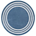 thumbnail image 2 of Safavieh Cabana Henry Striped Indoor/Outdoor Area Rug, Light Blue/Ivory, 6'7" x 6'7" Round, 2 of 15