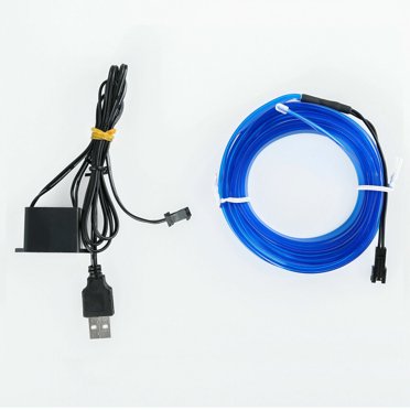 Geartronics 10ft Blue LED Strip Light - Car Interior Atmosphere Decor Kit 12V