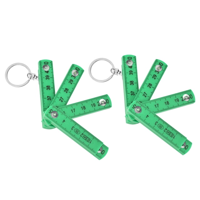 Plastic Folding Ruler Plastic Foldable Ruler Foldable Ruler 2Pcs ABS Folding Ruler Portable 0.5m Foldable Ruler With Key Ring For Carpentry Laying Tiles