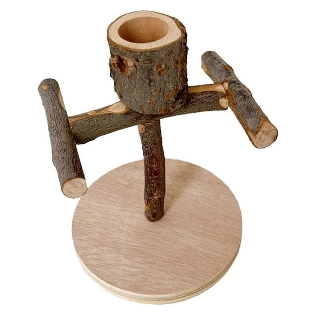 Stand for Bird Games, Playground for Wooden Perches for MultiPurpose Playground for Lovebirds, Parakeets, Nymphs, Interactive Playground for'