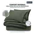 thumbnail image 2 of Edredón Invernal Cobertor Individual + Funda Esquimal Color Olivia Diseño De La Tela Liso, 2 of 6