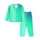 thumbnail image 1 of Balery blue green colors Conjunto de Pijama con Estampado para Mujer, Conjunto de Dos Piezas con Manga Larga, Ropa de Dormir Suave con Bolsillos, Pijamas Cómodos-Large, 1 of 7