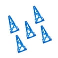thumbnail image 1 of 5 Pieces 9" PE Sport Training Traffic Cone Plastic Traffic for Soccer Football Basketball Blue, 1 of 9