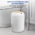 thumbnail image 4 of SUSLAS Trash Can with Motion Sensor, Touchless Automatic Lid and Waterproof Design, Smart Waste Bin for Bathroom Kitchen, 2.6 Gallon Plastic, White, 4 of 13