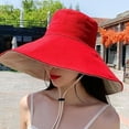 thumbnail image 3 of Reversible Large Bucket Hats for Woman Foldable Sunhat UV Sun Protection Wide Brim Sun Hat Summer Beach Cap Sunshade Hats for women, 3 of 7