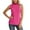 Hot Pink, variant on Womens Cap Sleeve Tops Lace Trim Braless Tie Halter Shirts Lace Front Boho Going Out Y2k Tees