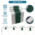 thumbnail image 6 of Burlap Table Runner 70 Inches Long, Geometric Green Stripe on White Non-Slip Kitchen Table Runners for Dining Room Everyday Use Party Table Decorations Modern Color Pattern, 6 of 9