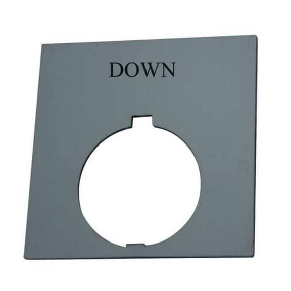 Eaton Legend Plate,Square,Down,Black HT8SP74