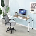 thumbnail image 4 of Overbed Desk Laptop Cart Laptop Desk with Wheels Over Bed Desk Adjustable Overbed Table with Wheels King Queen Bed Table Bed Table on Wheels Overbed Laptop Table(Ancient Oak), 4 of 4